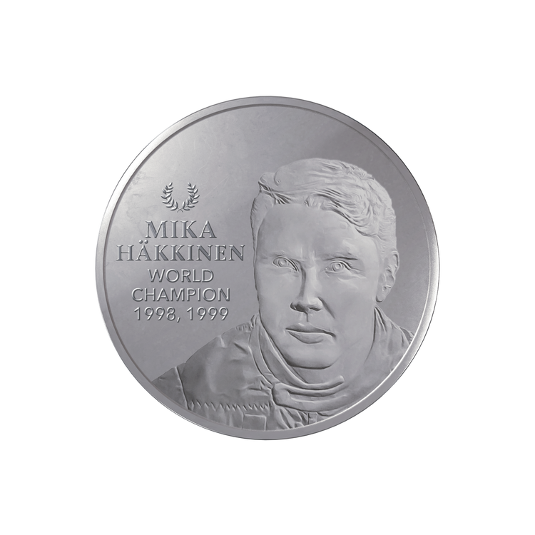 Stříbrná mince 1kg  Mika Hakkinen
